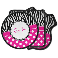 Zebra Print & Polka Dots Iron on Patches (Personalized)