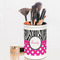 Zebra Print & Polka Dots Pencil Holder - LIFESTYLE makeup