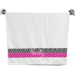 Zebra Print & Polka Dots Bath Towel (Personalized)