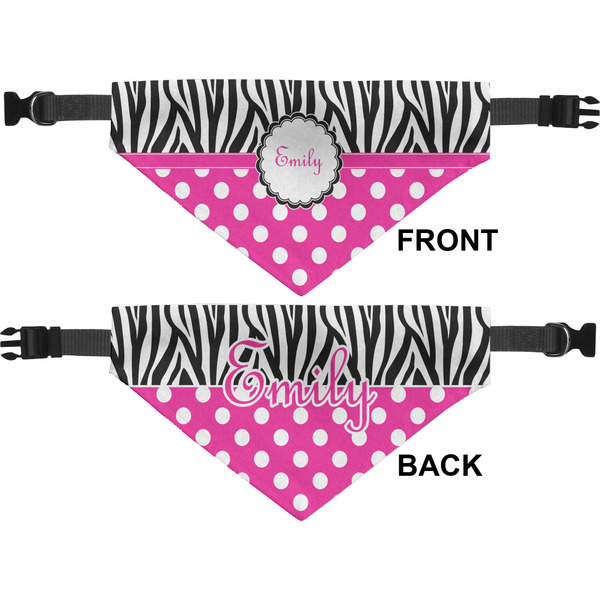 Zebra Print & Polka Dots Pet Bandana Approval