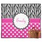 Zebra Print & Polka Dots Outdoor Picnic Blanket (Personalized)
