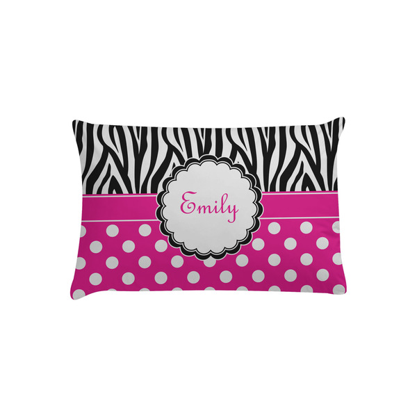 Custom Zebra Print & Polka Dots Pillow Case - Toddler (Personalized)