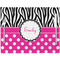 Zebra Print & Polka Dots Placemat with Props