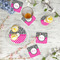 Zebra Print & Polka Dots Plastic Party Appetizer & Dessert Plates - In Context
