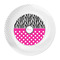 Zebra Print & Polka Dots Plastic Party Dinner Plates - Approval