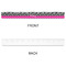 Zebra Print & Polka Dots Plastic Ruler - 12" - APPROVAL