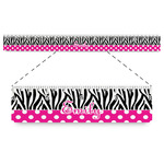 Zebra Print & Polka Dots Plastic Ruler - 12" (Personalized)