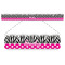 Zebra Print & Polka Dots Plastic Ruler - 12" (Personalized)