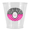 Zebra Print & Polka Dots Plastic Shot Glass (Personalized)