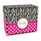 Zebra Print & Polka Dots Recipe Box - Full Color - Front/Main