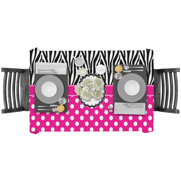 Zebra Print & Polka Dots Rectangular Tablecloths - LIFESTYLE