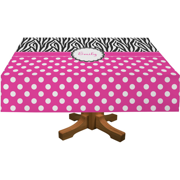 Zebra Print & Polka Dots Tablecloths (Personalized)