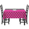 Zebra Print & Polka Dots Rectangular Tablecloths - Side View