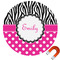 Zebra Print & Polka Dots Car Magnet (Personalized)