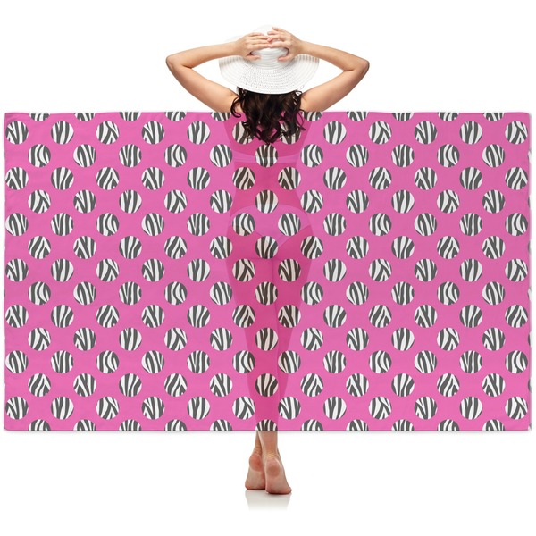 Custom Zebra Print & Polka Dots Sheer Sarong