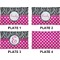 Zebra Print & Polka Dots Set of Rectangular Dinner Plates (Approval)