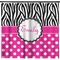 Zebra Print & Polka Dots Shower Curtain (Personalized)