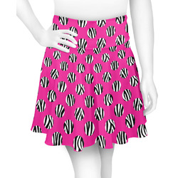 Zebra Print & Polka Dots Skater Skirt - 2X Large
