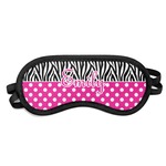 Zebra Print & Polka Dots Sleeping Eye Mask - Small (Personalized)