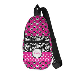 Zebra Print & Polka Dots Sling Bag (Personalized)