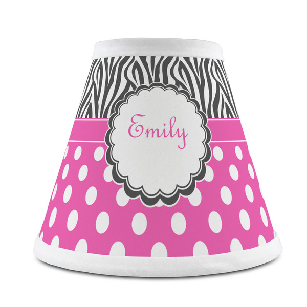 Custom Zebra Print & Polka Dots Chandelier Lamp Shade (Personalized)