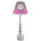 Zebra Print & Polka Dots Small Chandelier Lamp - LIFESTYLE (on candle stick)
