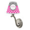 Zebra Print & Polka Dots Small Chandelier Lamp - LIFESTYLE (on wall lamp)