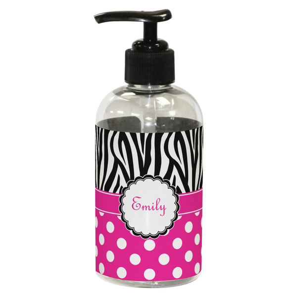Zebra Print & Polka Dots Small Soap/Lotion Bottle