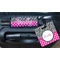 Zebra Print & Polka Dots Square Luggage Tag & Handle Wrap - In Context