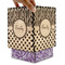Zebra Print & Polka Dots Square Tissue Box Covers - Wood - with box