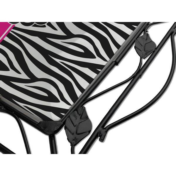 Zebra Print & Polka Dots Square Trivet - Detail