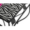 Zebra Print & Polka Dots Square Trivet - Detail