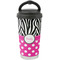 Zebra Print & Polka Dots Stainless Steel Coffee Tumbler (Personalized)