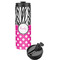 Zebra Print & Polka Dots Stainless Steel Skinny Tumbler (Personalized)