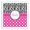 Zebra Print & Polka Dots Paper Dinner Napkins (Personalized)
