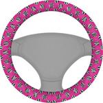 Zebra Print & Polka Dots Steering Wheel Cover (Personalized)
