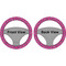 Zebra Print & Polka Dots Steering Wheel Cover- Front and Back
