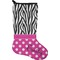 Zebra Print & Polka Dots Stocking - Single-Sided