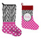 Zebra Print & Polka Dots Stockings - Side by Side compare