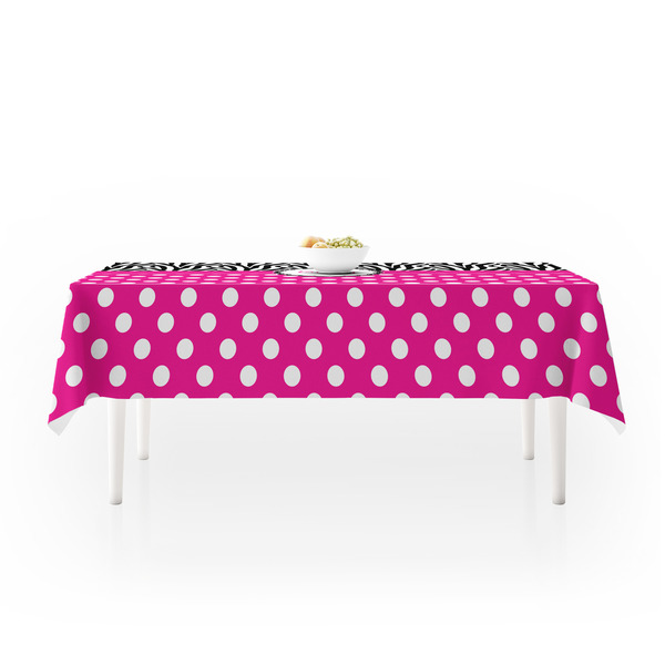Zebra Print & Polka Dots Tablecloths (58"x102") - MAIN