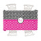 Zebra Print & Polka Dots Tablecloth - 58"x102" (Personalized)
