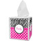 Zebra Print & Polka Dots Tissue Box Cover (Personalized)