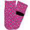 Zebra Print & Polka Dots Toddler Ankle Socks - Single Pair - Front and Back