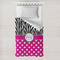 Zebra Print & Polka Dots Toddler Duvet Cover w/ Name or Text