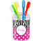 Zebra Print & Polka Dots Toothbrush Holder (Personalized)