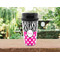 Zebra Print & Polka Dots Travel Mug Lifestyle (Personalized)
