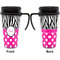 Zebra Print & Polka Dots Travel Mug with Black Handle - Approval