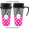 Zebra Print & Polka Dots Travel Mugs - with & without Handle