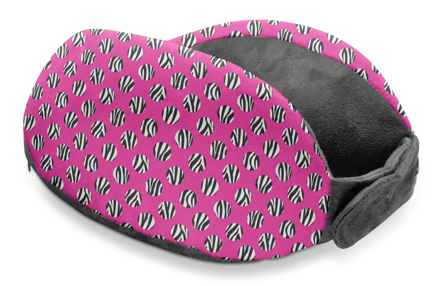 Zebra Print & Polka Dots Travel Neck Pillow YouCustomizeIt