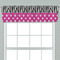 Zebra Print & Polka Dots Valance - Closeup on window